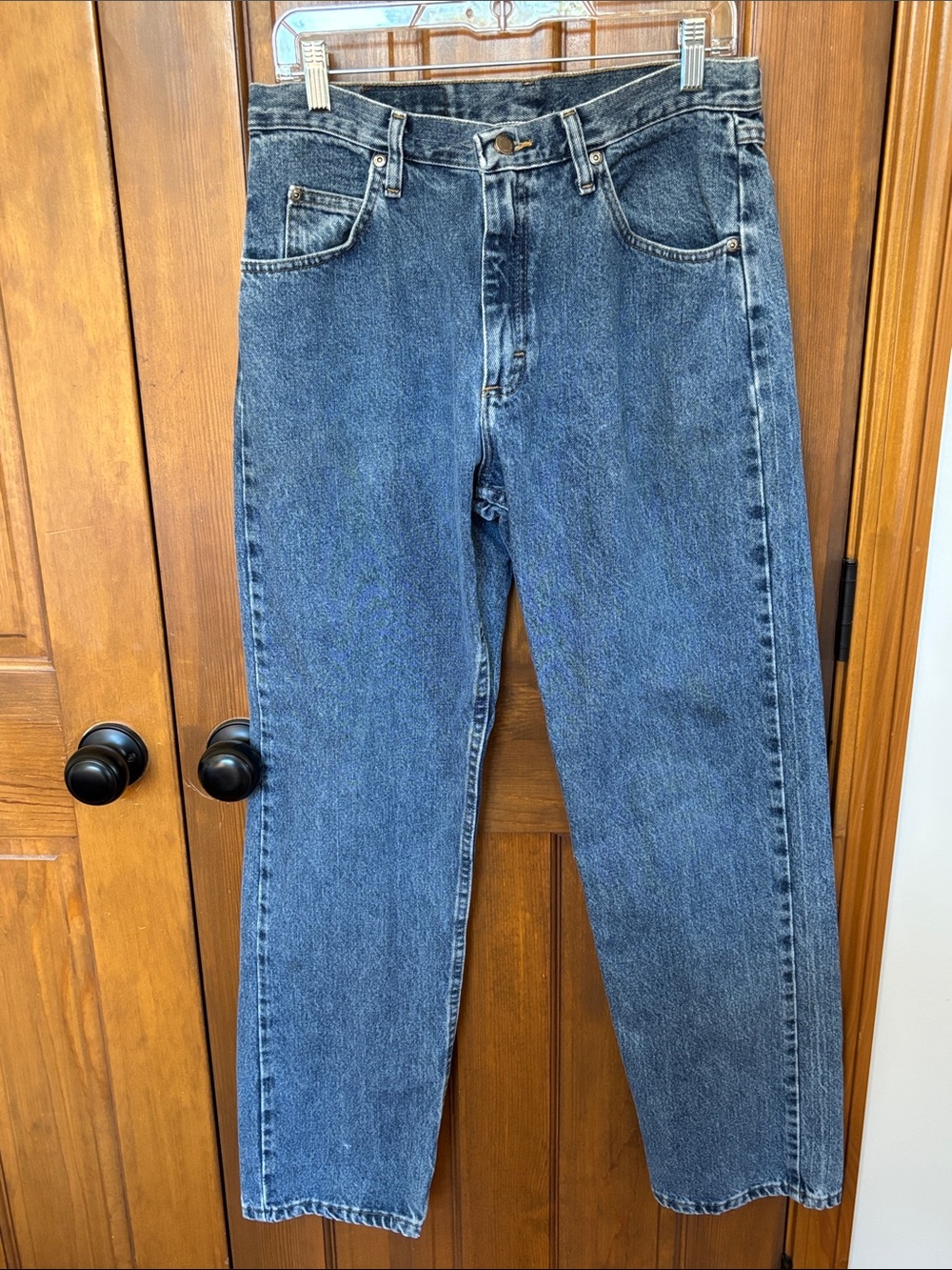 Wrangler Classic Blue Denim Jeans Straight Leg Regular Fit 32x32